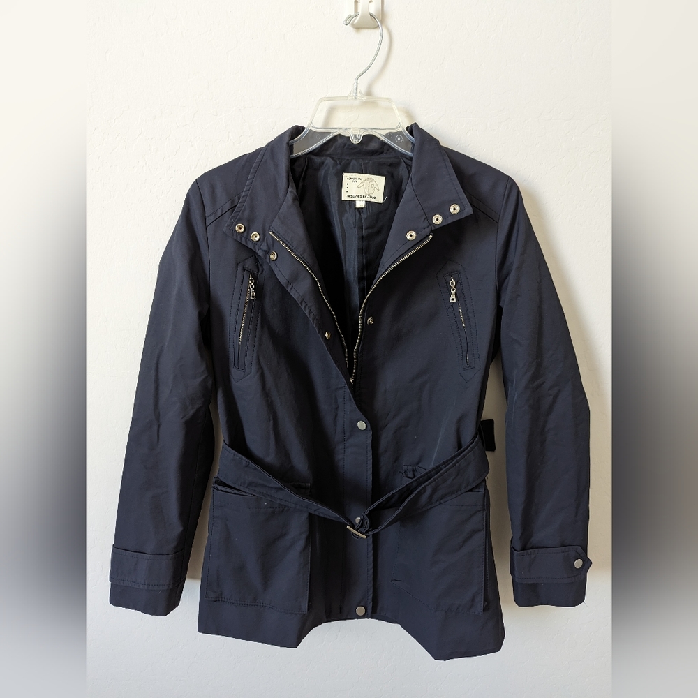 Korean Brand Zip-up Belted Coat